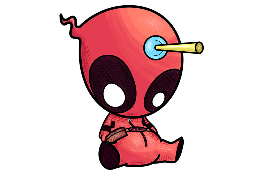 爱的卡通死神怎么画