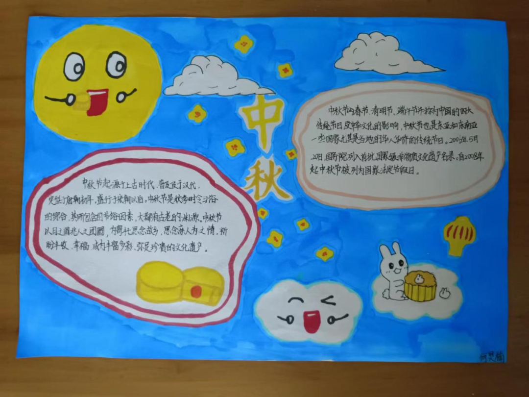 “月满迎中秋 礼赞教师节”主题系列手抄报7张-图2