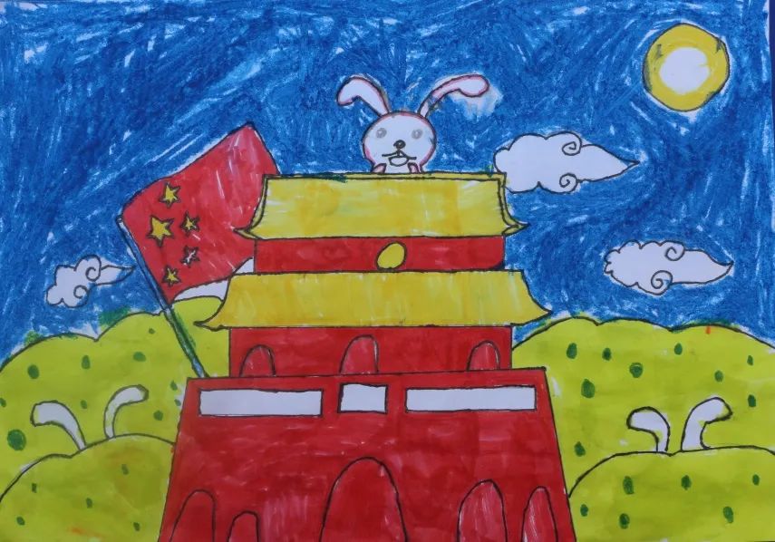 “童心创美 童画祖国”迎国庆绘画作品展（一年级）-图3