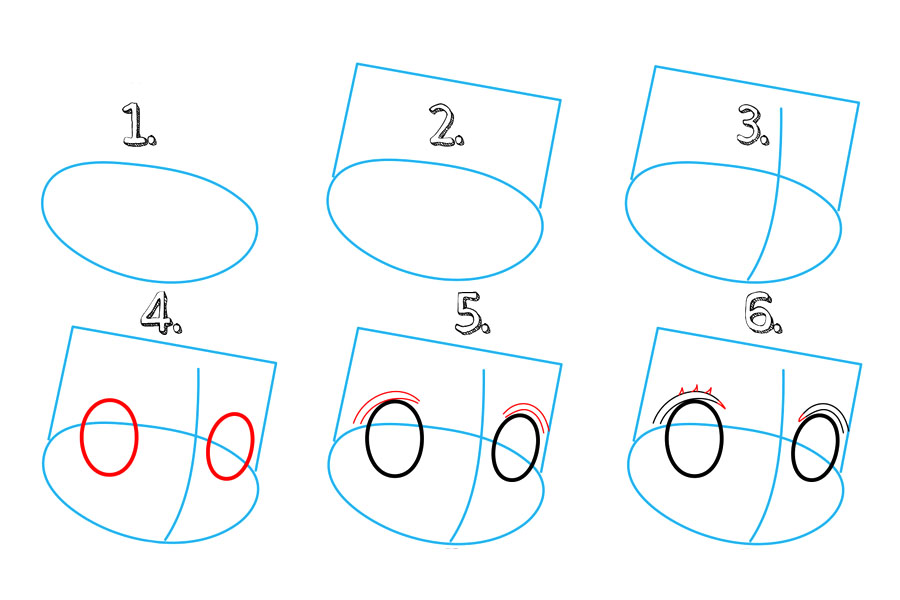 爱莎公主简笔画画法步骤-图1