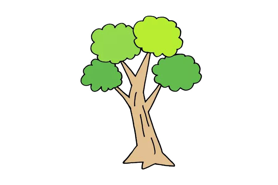 简单的大树怎么画