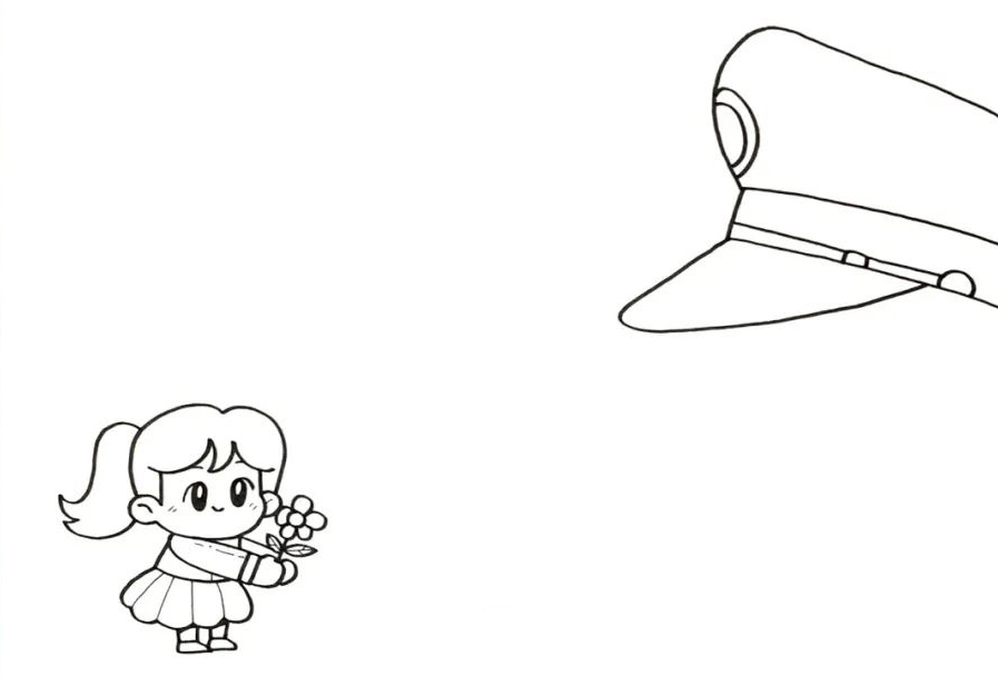 2022年  建军节手抄报简单绘画教程一看就会-图2