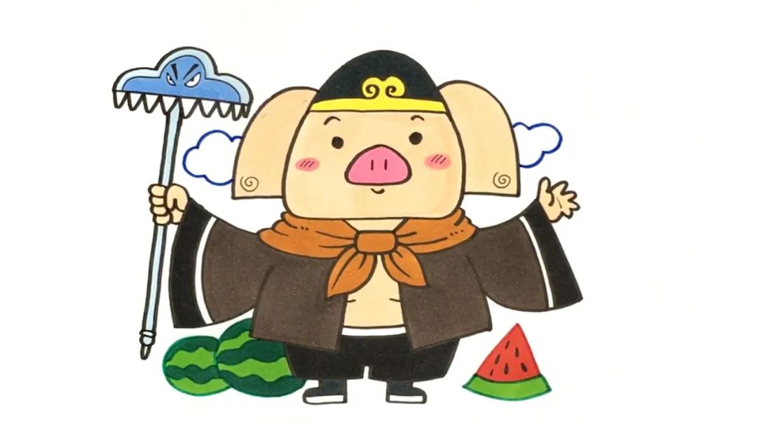 西游记人物卡通画教程：猪八戒-图6