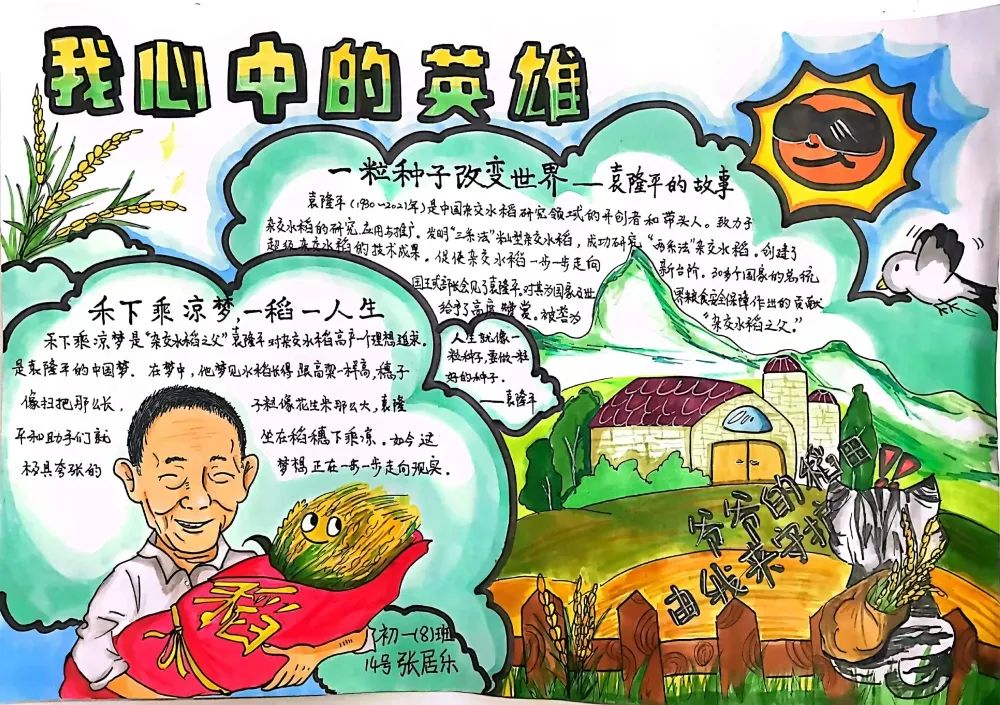 我心中的英雄手抄报一等奖作品（5张）-图3