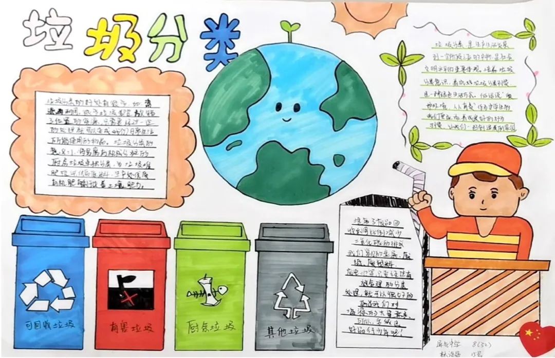 七年级垃圾分类手抄报优秀作品（8张）-图5