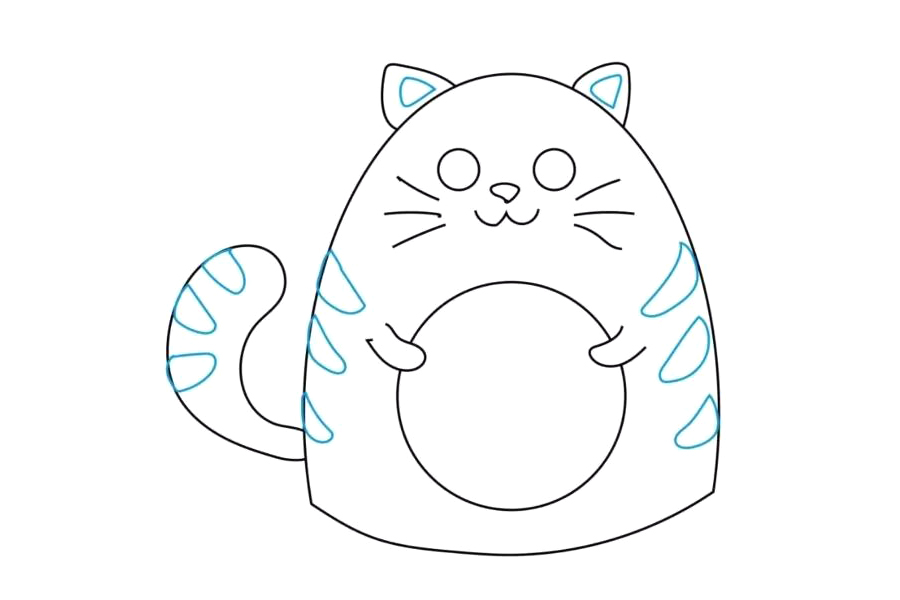 简单可爱的小橘猫怎么画-图6