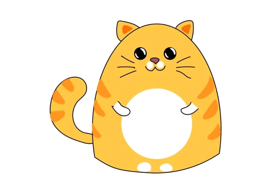 简单可爱的小橘猫怎么画