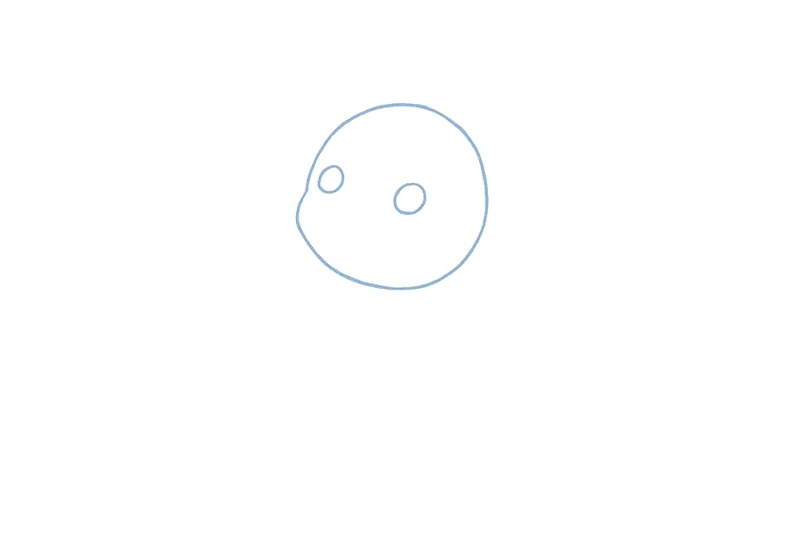 可爱的皮卡丘简笔画画法步骤-图1