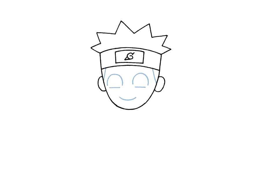 可爱的鸣人怎么画-图4