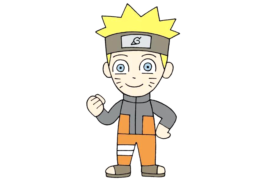 可爱的鸣人怎么画