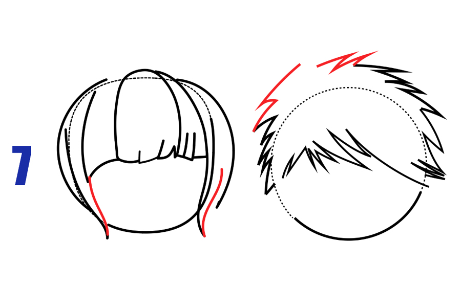 可爱的男孩女孩简笔画怎么画-图4