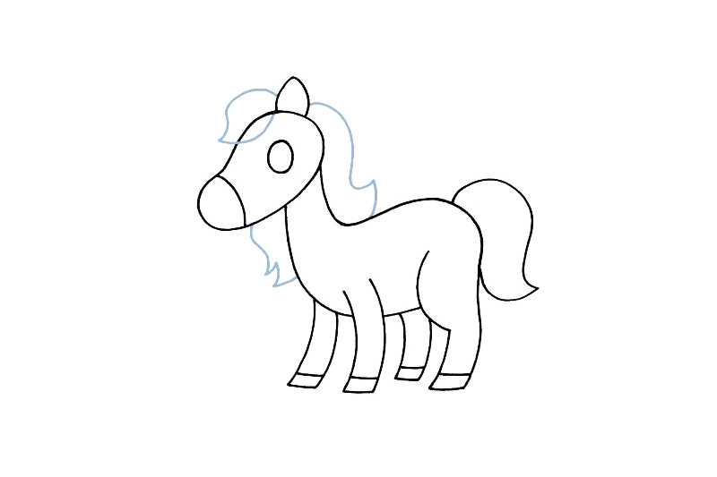 可爱的独角兽怎么画-图7