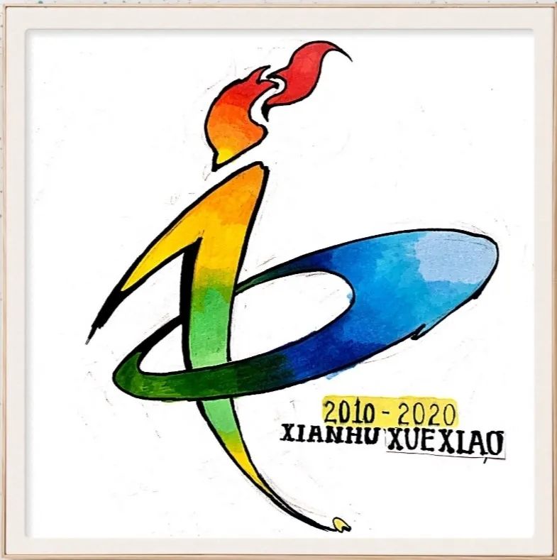 漂亮的体育艺术节绘画作品欣赏-体育徽章-图1