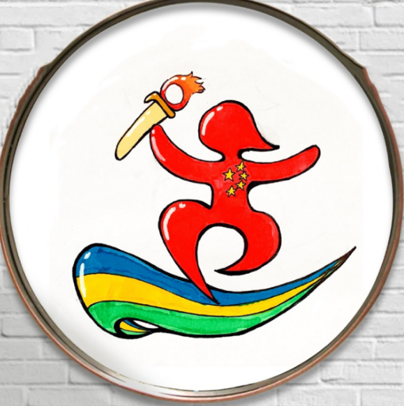 漂亮的体育艺术节绘画作品欣赏-体育徽章-图5