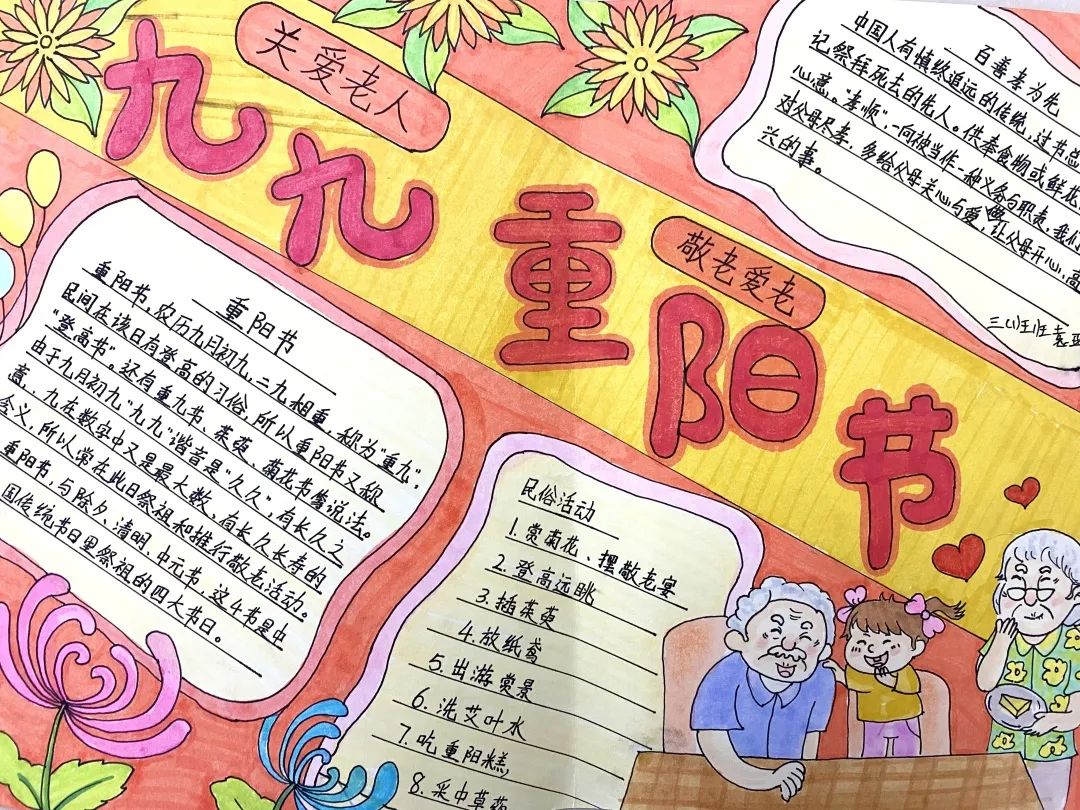 重阳节手抄报-九九重阳天-图2