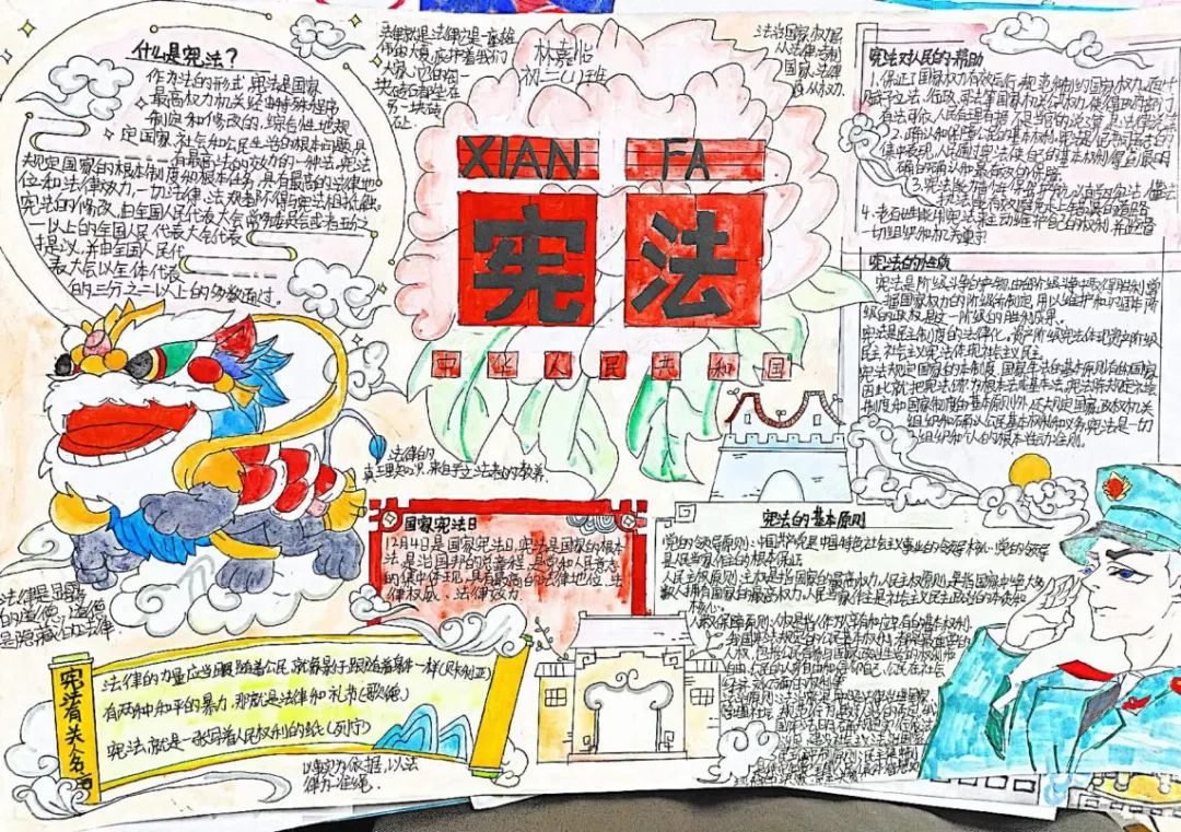 宪法在我心中手抄报简单漂亮-图3