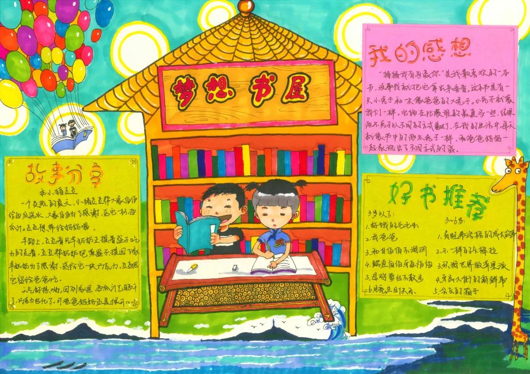 我的书屋我的梦小学生手抄报（7张）-图3