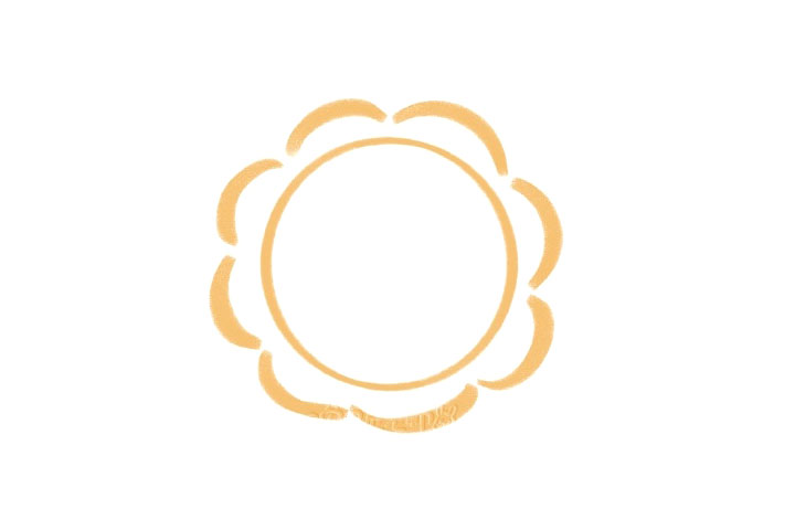 如何画躺在月饼上的小兔子-图1