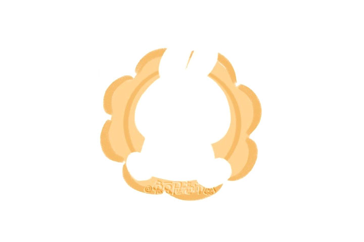 如何画躺在月饼上的小兔子-图2