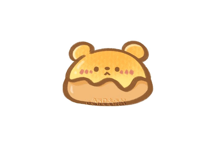 如何画小熊面包