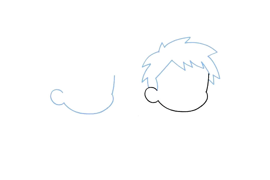 怎么画动漫男孩-图1