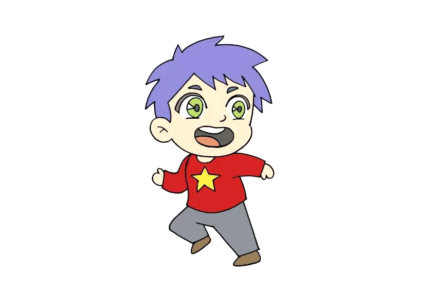 怎么画动漫男孩