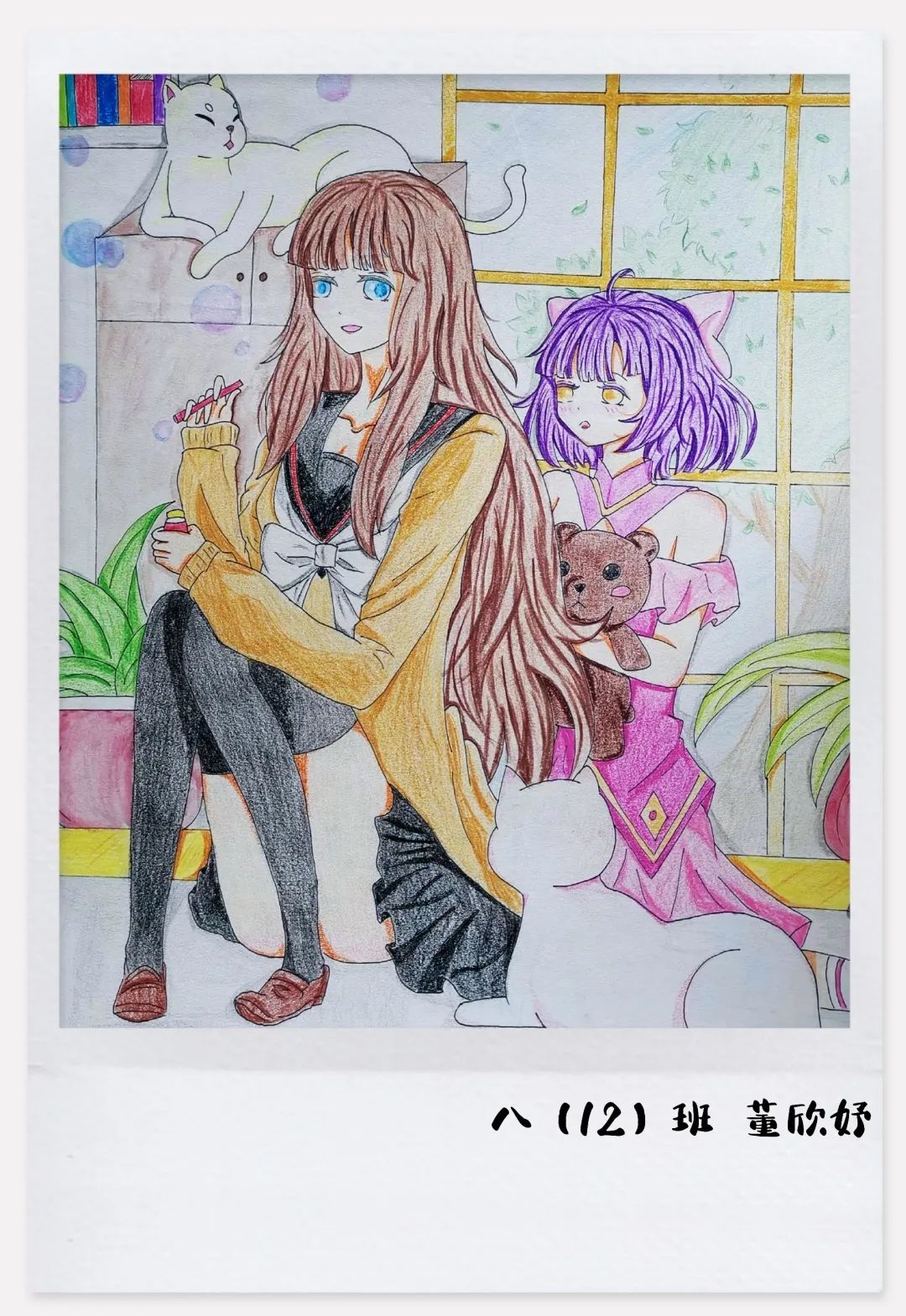 初中生创意绘画优秀作品欣赏-图1