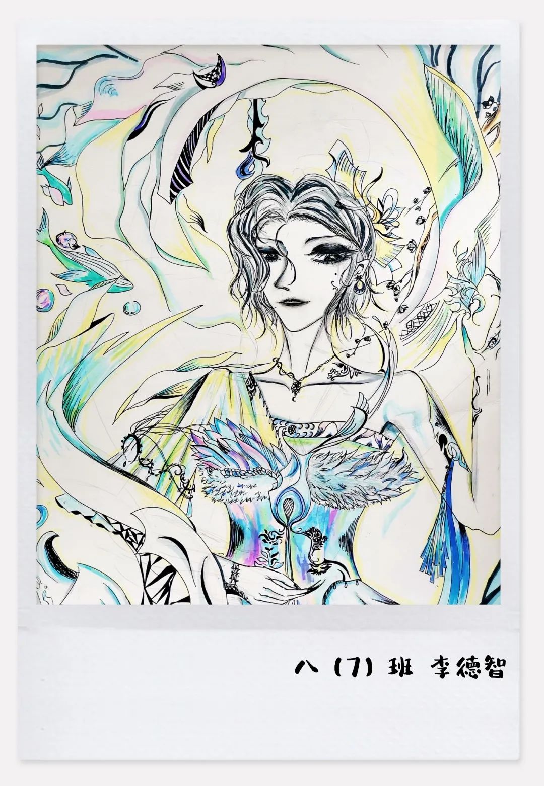 初中生创意绘画优秀作品欣赏-图2