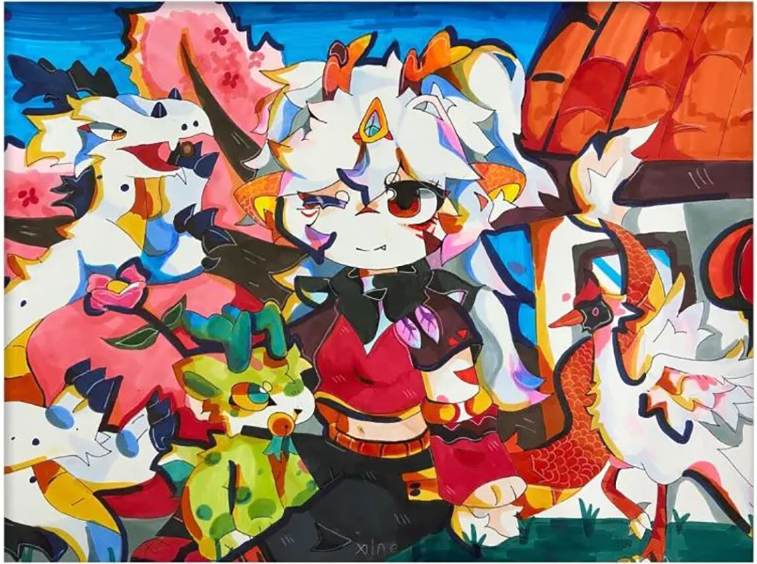 八年级创意绘画优秀作品展示-图2