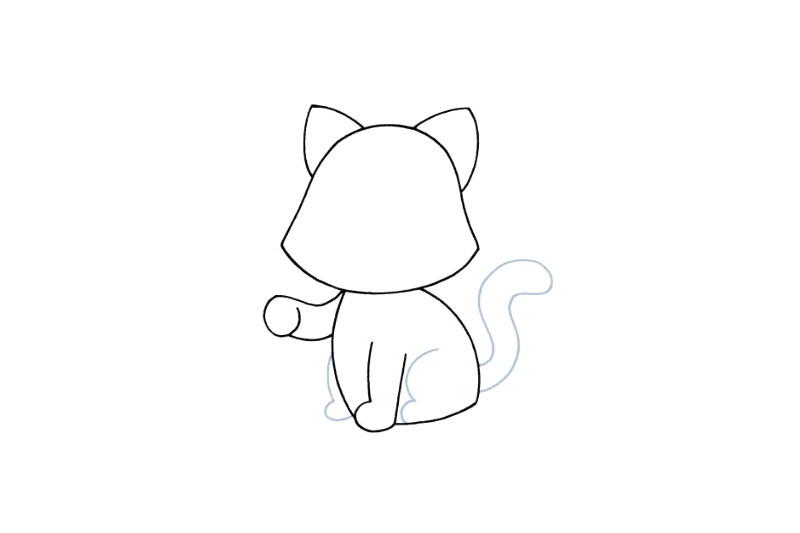 如何画可爱的小猫-图4