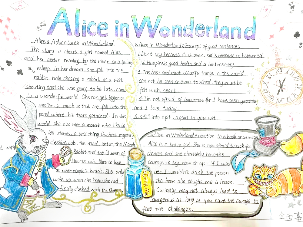 初中生英语学科手抄报精选作品（7张）-图7