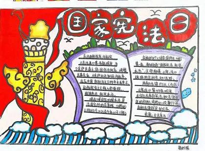 “宪法伴我行”手抄报图片大全2022-图2