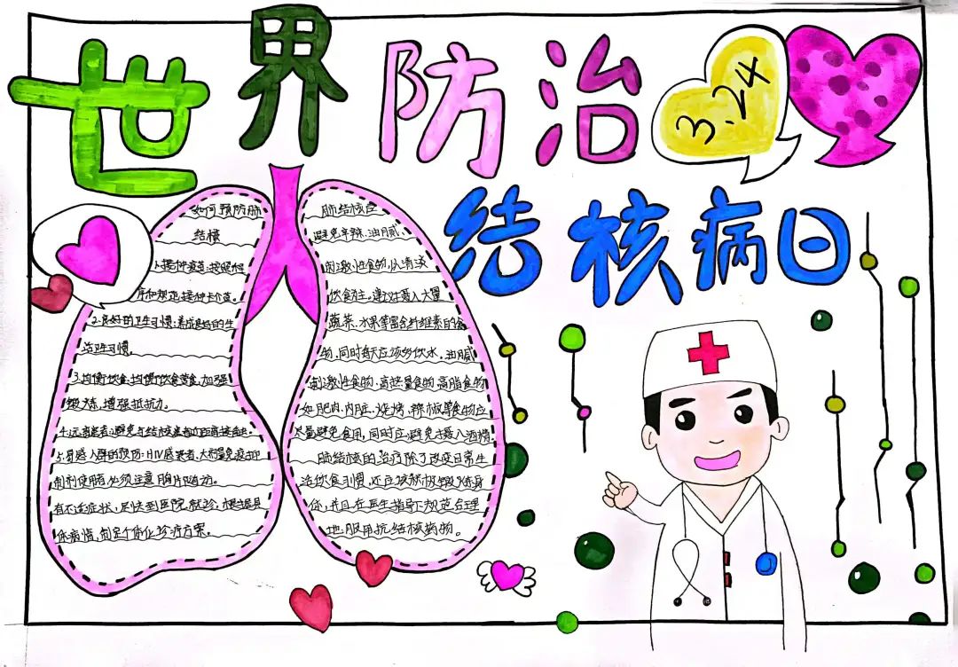 世界肺结核防治日手抄报简单漂亮（6张）-图3