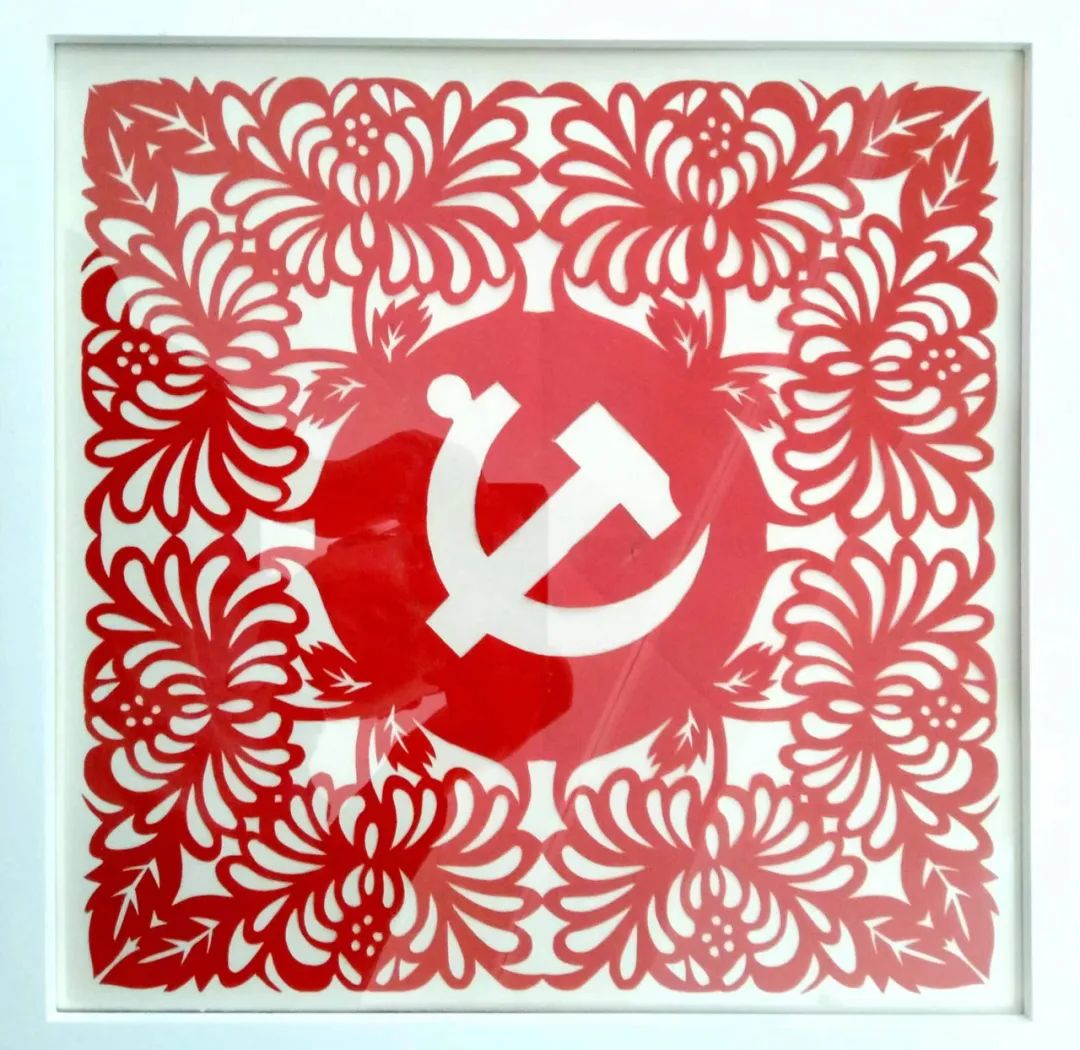 “童心绘画迎国庆 携手喜迎二十大”剪纸作品-图5