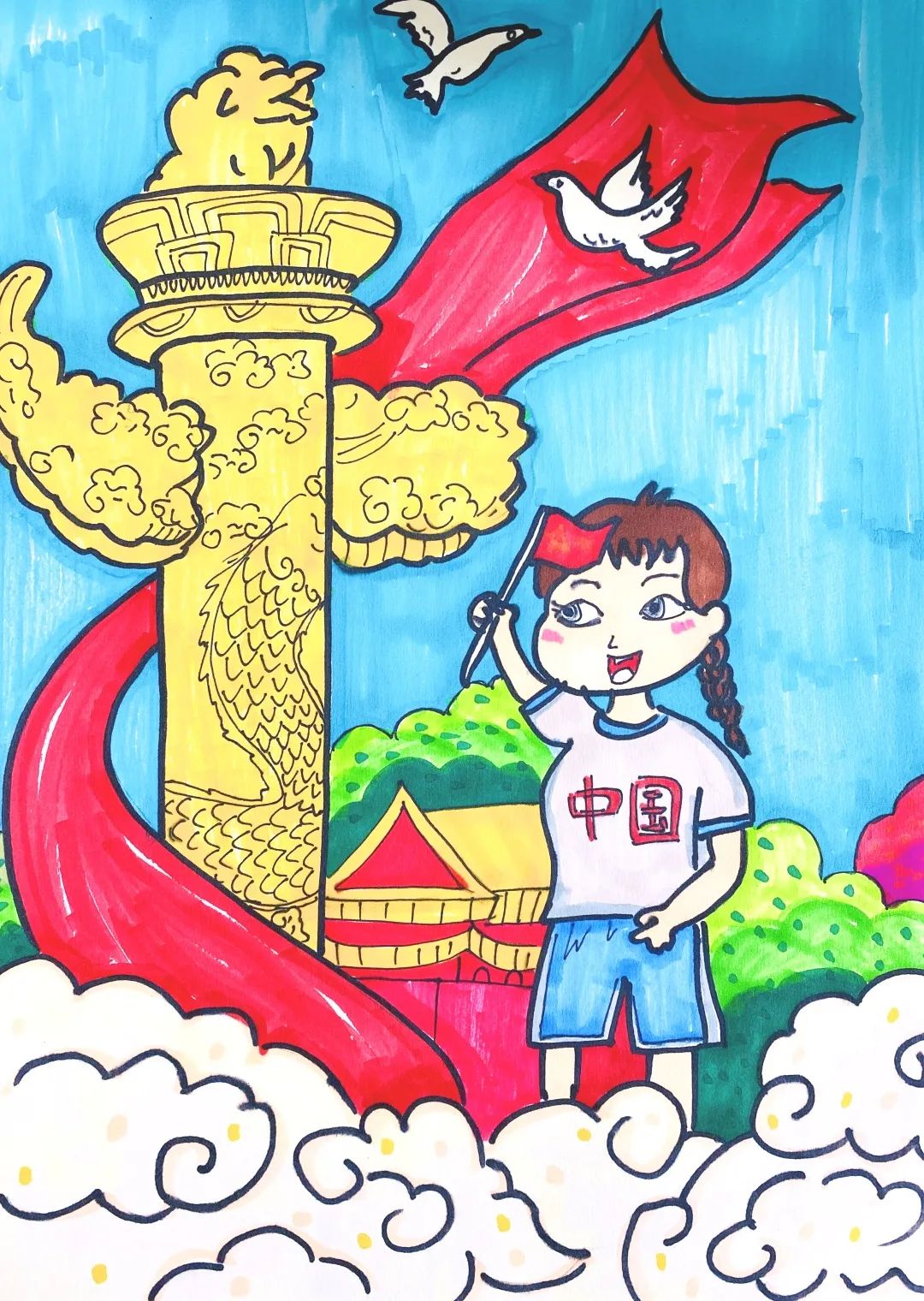 妙笔一支绘祖国，盛世华诞耀中华-图7