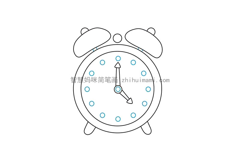 简单的闹钟怎么画-图7