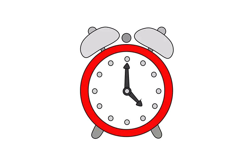 简单的闹钟怎么画