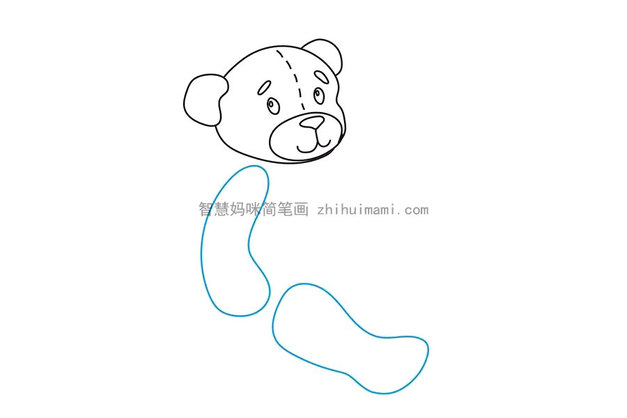 玩具熊怎么画-图7
