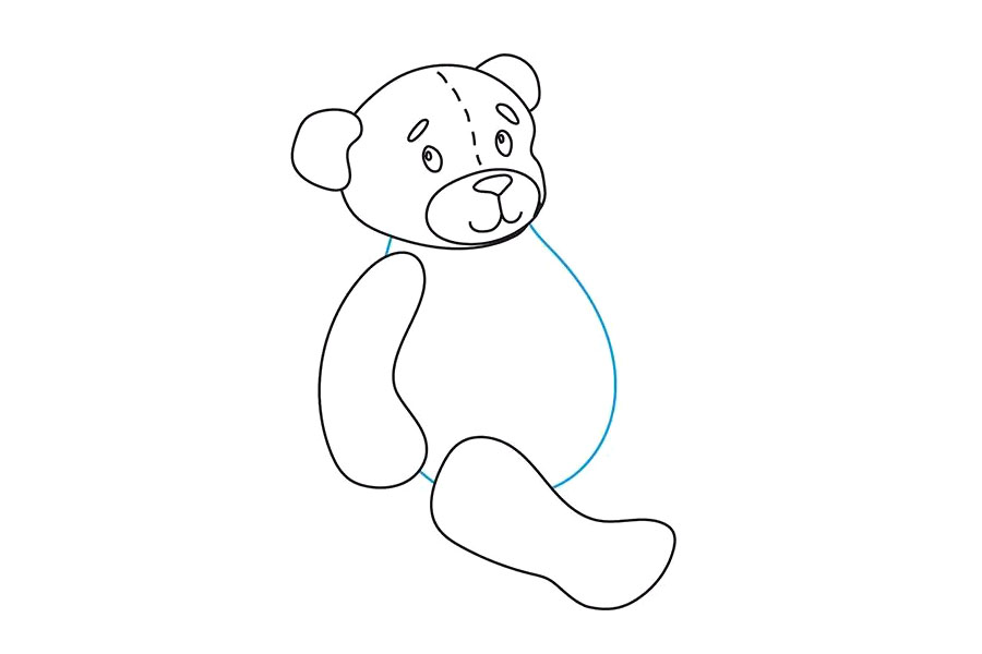 玩具熊怎么画-图8