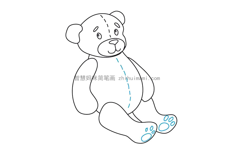 玩具熊怎么画-图11