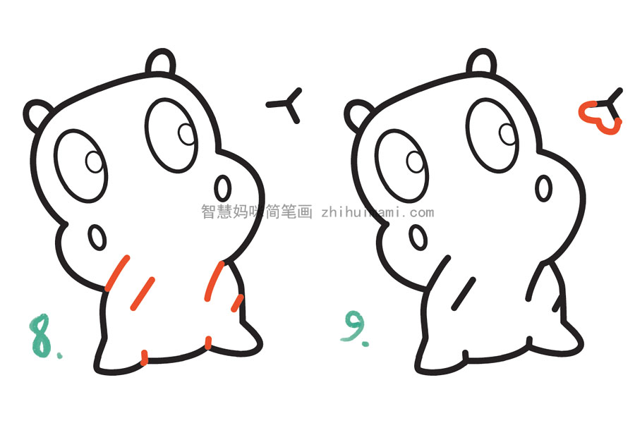 一步一步学画可爱的河马宝宝-图4