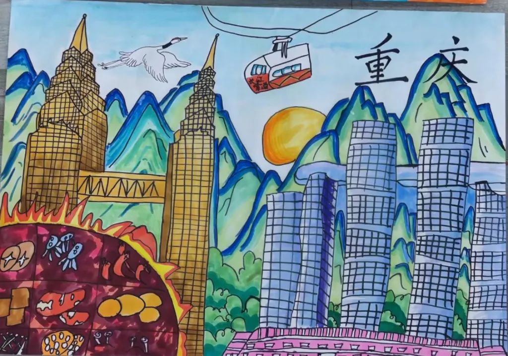 喜迎二十大 奋进新征程儿童画优秀作品-图2