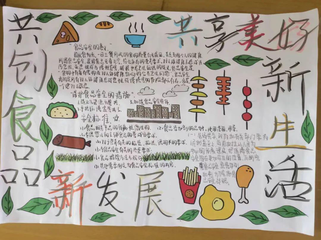 简单好看的小学生食品安全手抄报-图2