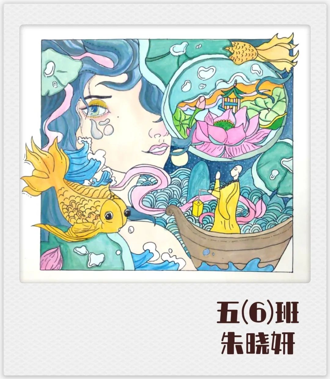 非常喜庆的创意儿童绘画优秀作品-图4