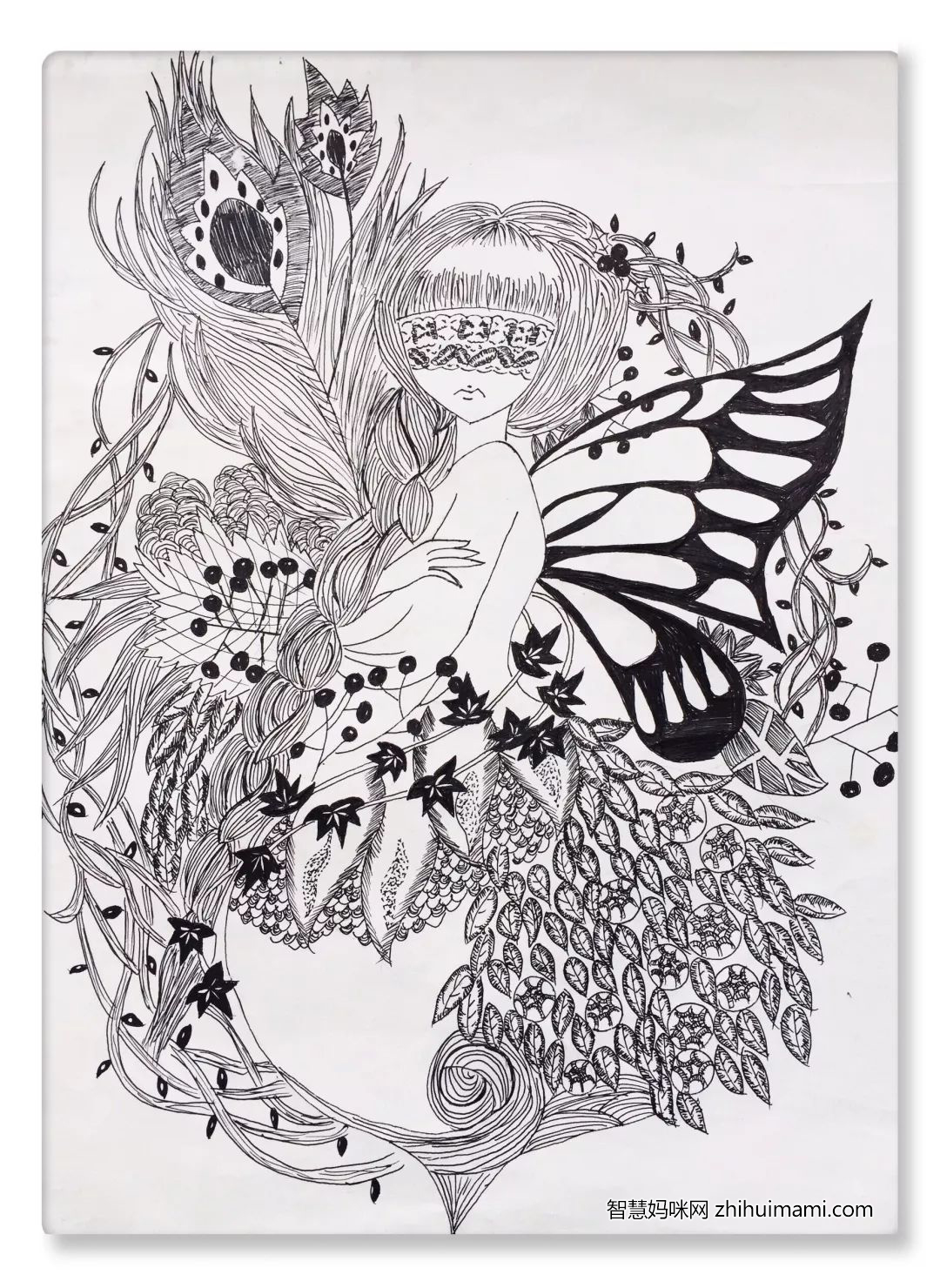 最美夏季儿童绘画六年级组优秀作品-图5