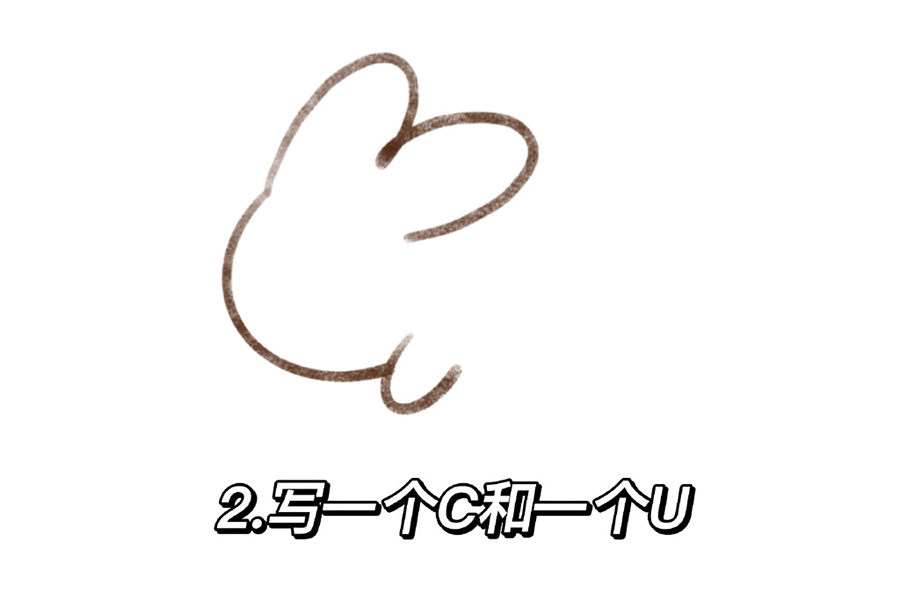 一看就会的月兔花灯简笔画-图2