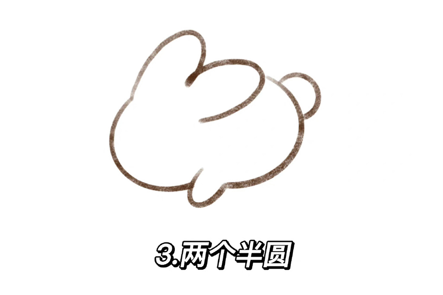 一看就会的月兔花灯简笔画-图3