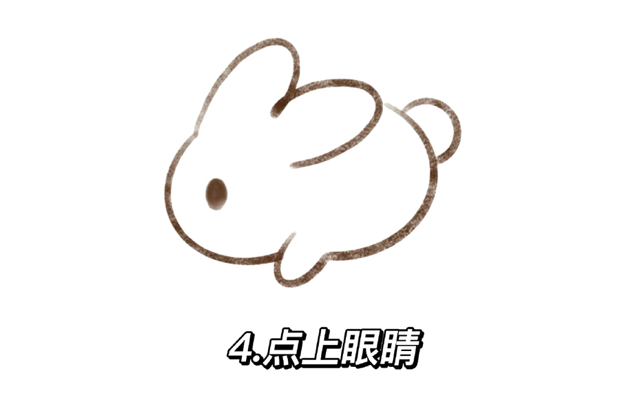 一看就会的月兔花灯简笔画-图4