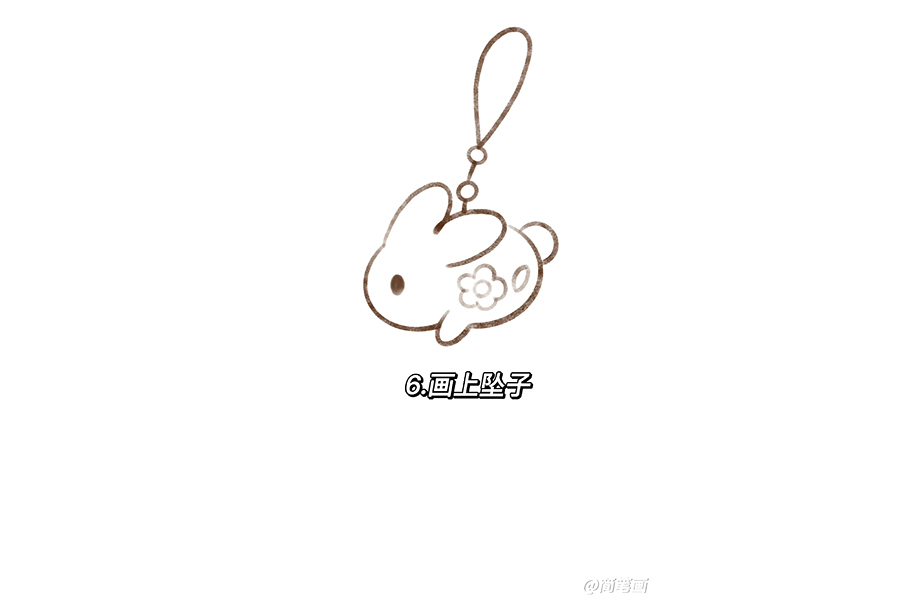 一看就会的月兔花灯简笔画-图6