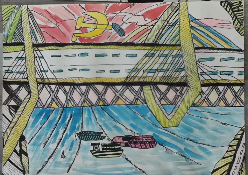 “喜迎二十大 永远跟党走 奋进新程”优秀绘画作品-图2